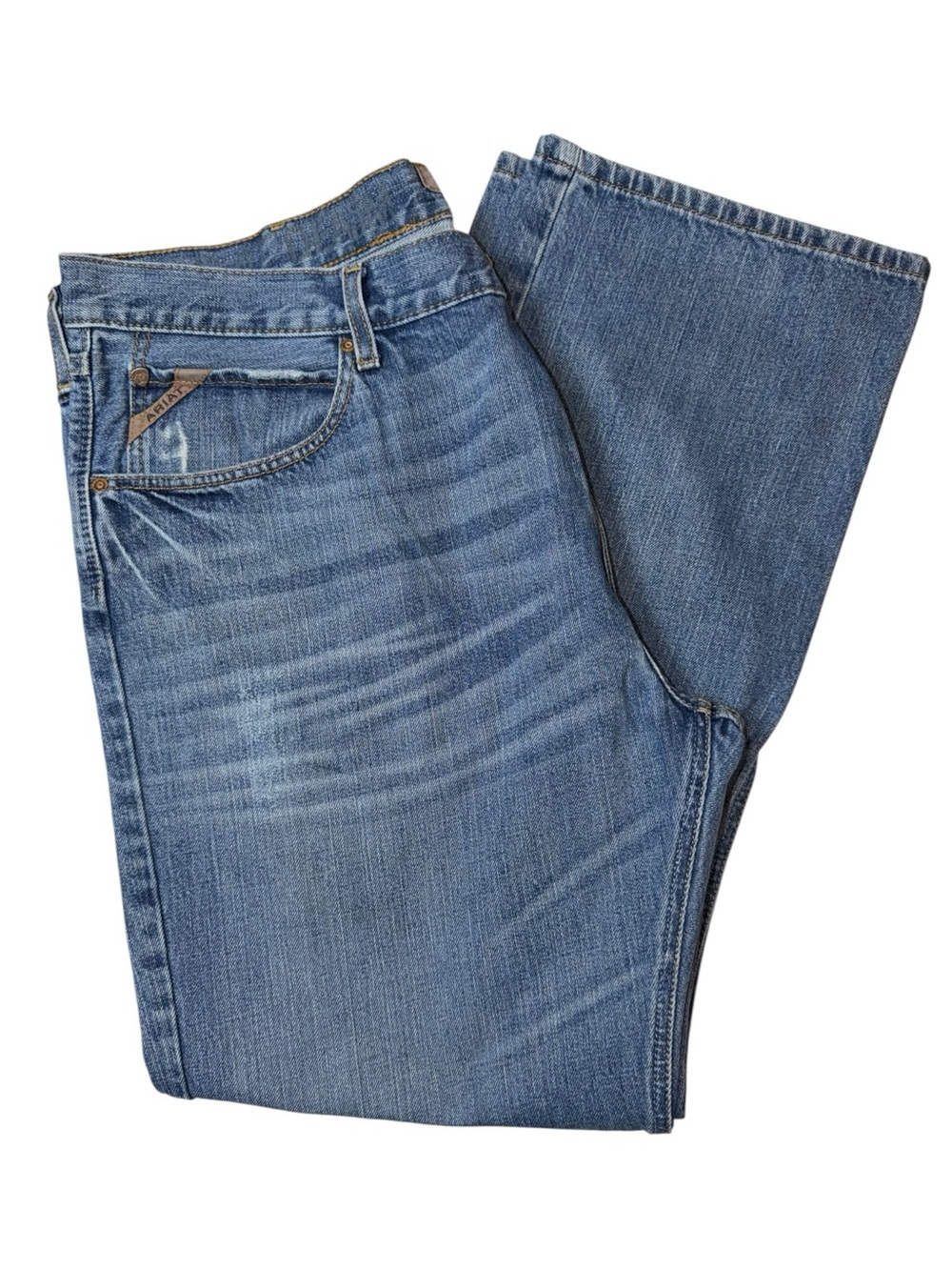 Ariat Men's Straight Leg Blue Denim Jeans